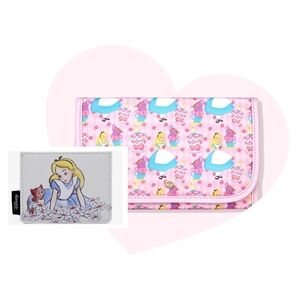 Alice in Wonderland Stoney Clover Lane Jewelry Roll and Loungefly wallet bundle